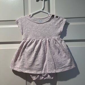 cloud island Light Pink Heather Dress & Bodysuit Set
